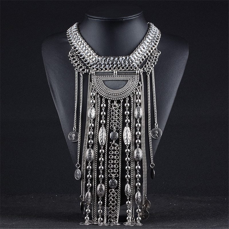 Ethnic Fashion Co In - Moda Maxi Uzun Püskül Bildirimi Kolye