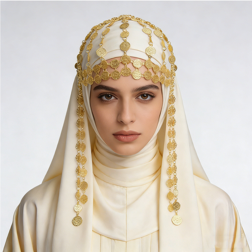 Ethnic Fashion Pakistan - Altın Kaplama Alaşımlı Para Şeklinde Güzellik
