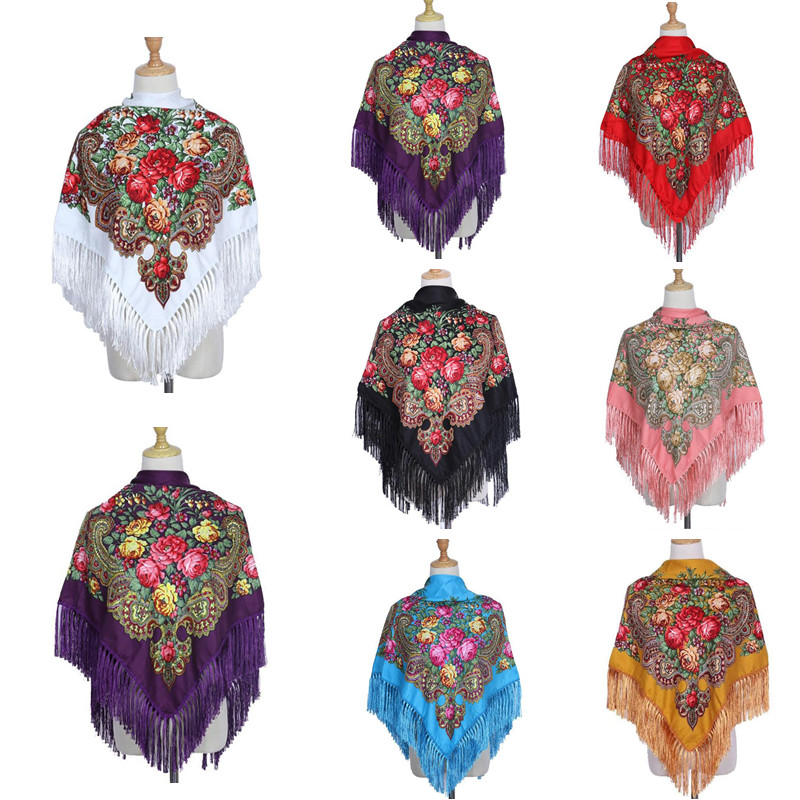Retro Baskılı Eşarp Kış Boho Ş - Winter Ethnic Fashion For Women incelemesi ve fiyatı