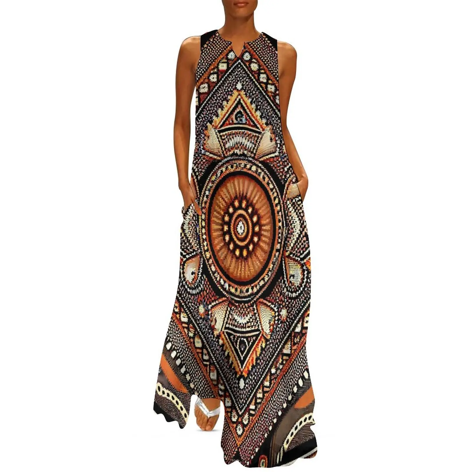 Vintage Etnik Uzun Elbise Kırm - Ethnic Boho Fashion incelemesi ve fiyatı