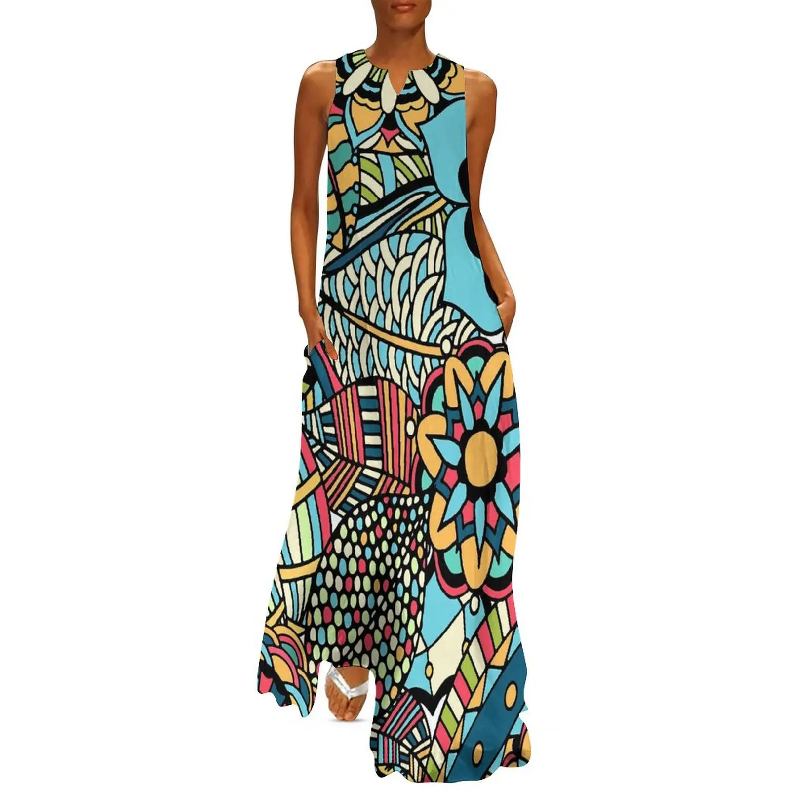 Vintage Etnik Uzun Elbise Kırm - Ethnic Boho Fashion incelemesi ve fiyatı