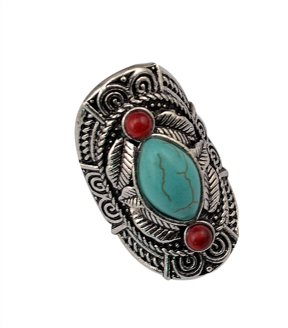 Boho Etnik Tibet Turkuaz Yüzük - Ethnic Fashion Pakistan incelemesi ve fiyatı