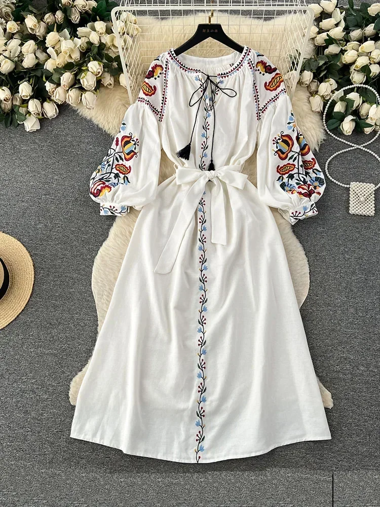 Kadın İlkbahar Sonbahar Elbise - Ethnic Boho Fashion incelemesi ve fiyatı