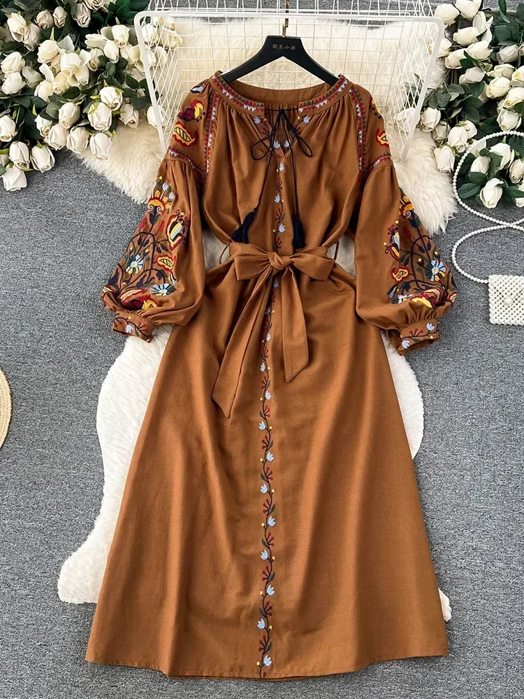 Kadın İlkbahar Sonbahar Elbise - Ethnic Boho Fashion incelemesi ve fiyatı